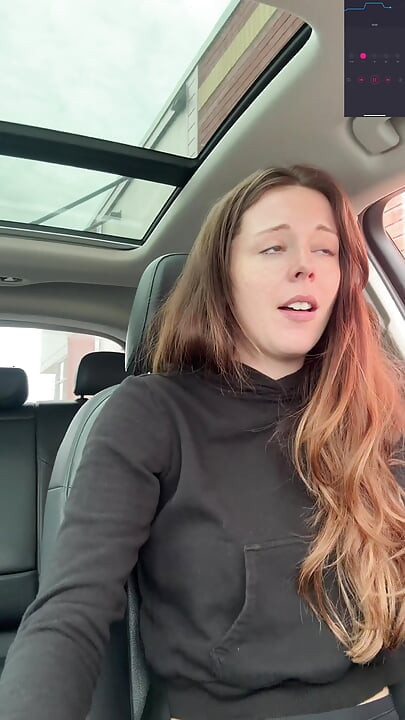 Canadian Hottie Gets off in the Drive Thru!