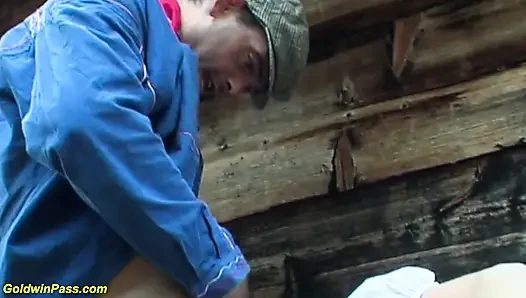 Rough german deepthroat anal sex