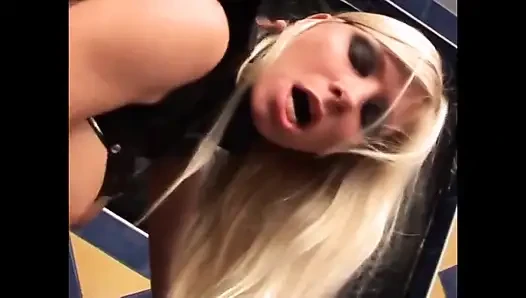 Fetish hard sex for a blonde slut in the bathroom