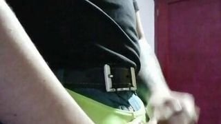 Sıkı pantolon masturbasyon yapmak spandex çıkıntı pislik kapalı