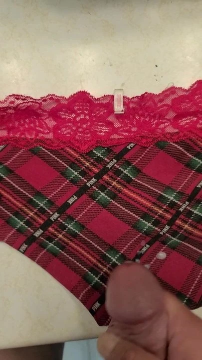 Small cum spray on panties