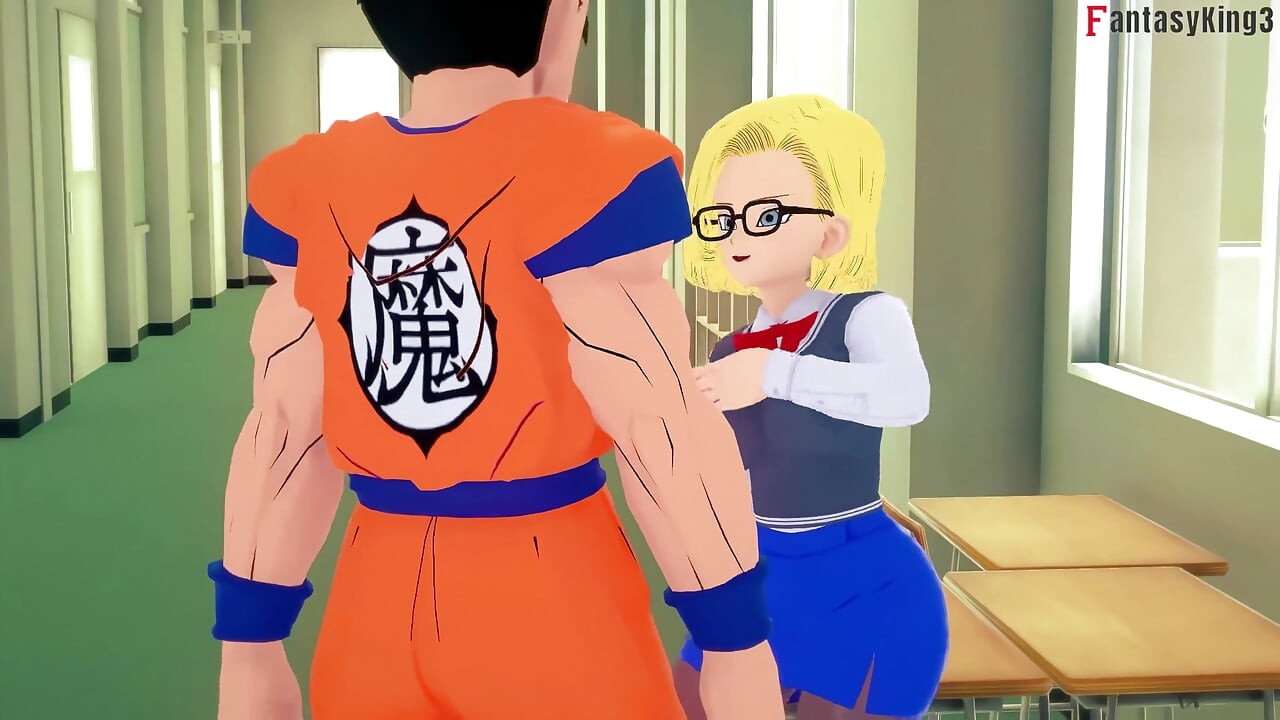 Android 18 likes that Videl watches her fuck Gohan - DragonBall Zex Series