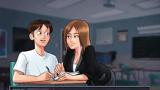 I kiss my Petite French Teacher in class in Summertime sagaI kiss my Petite French Teacher in class in Summertime sagaI kiss my