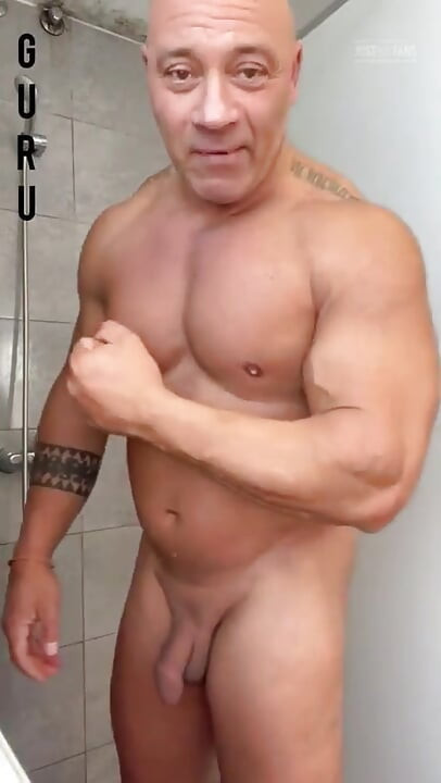 Bodybuilder Naked Shower