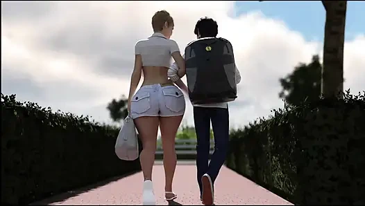 Милфа-Крик No24 - Йоханнес прогулялся с Энн... Johannes видел, как все дамы одеваются