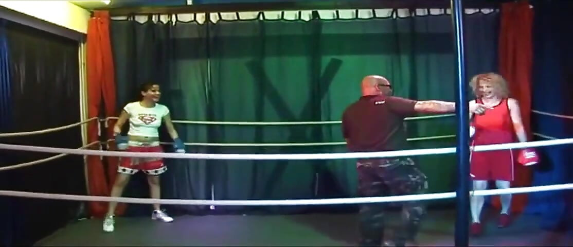 Blonde Mature Babe's Dripping Rosebud Gangbang in Wrestling Ring