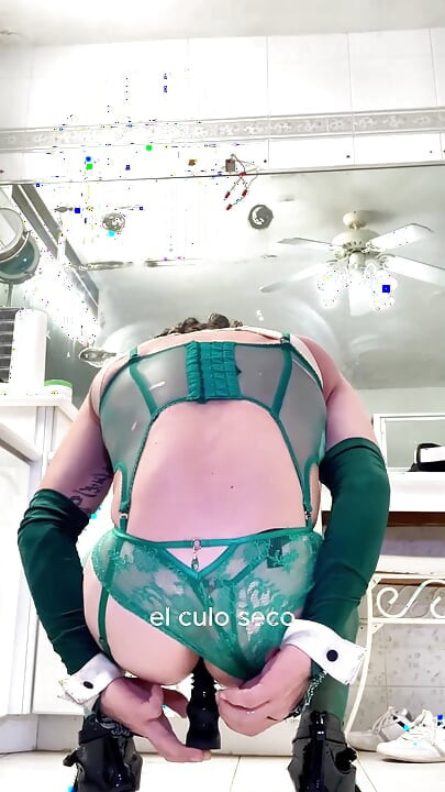 Beauty Cute Trap Tgirl, Anal Dildoing with Toy, Jerk off Her Tiny Cock and Cum a Lot.