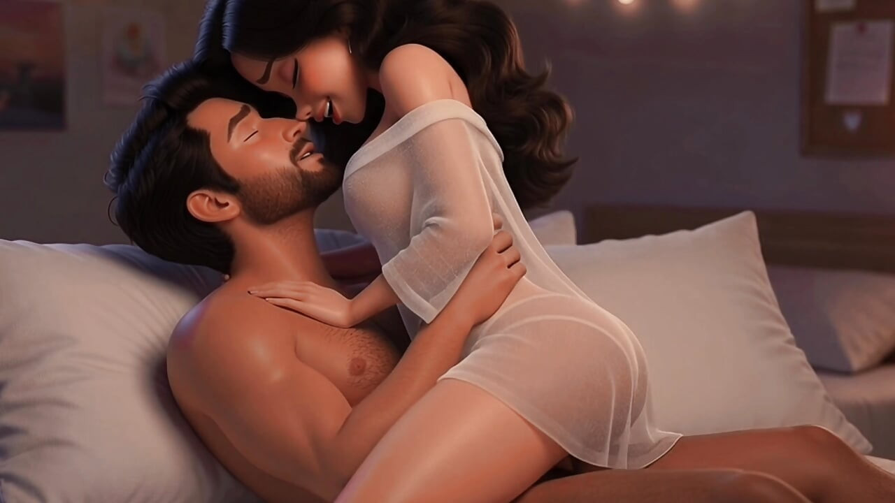 Cute brunette lets her dad's best friend do her as hard as he wants
