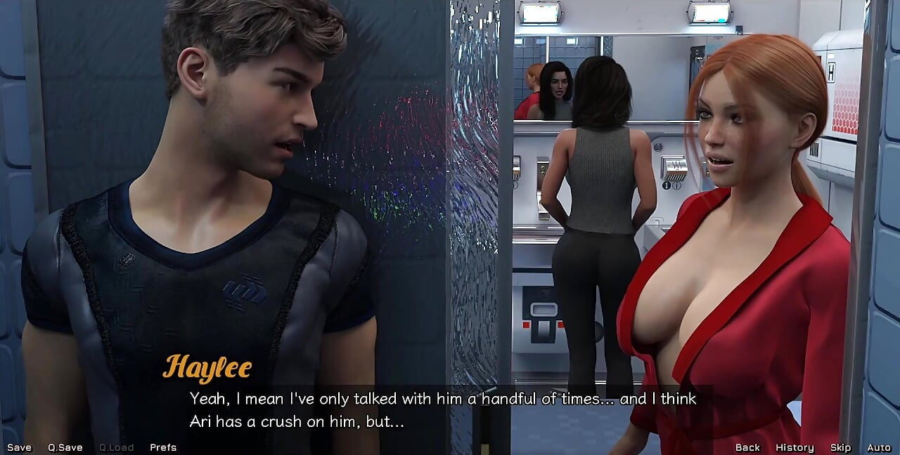 Stranded in Space - Nearly Caught by Big Tits Indian MILF