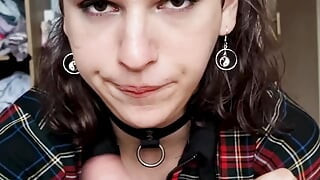Slutty Fat Ass Melody Sucks, Rides, Gapes and Cums