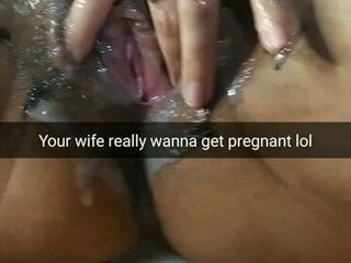 Isteri jalang curang menolak air mani di dalam pepeknya untuk kehamilan