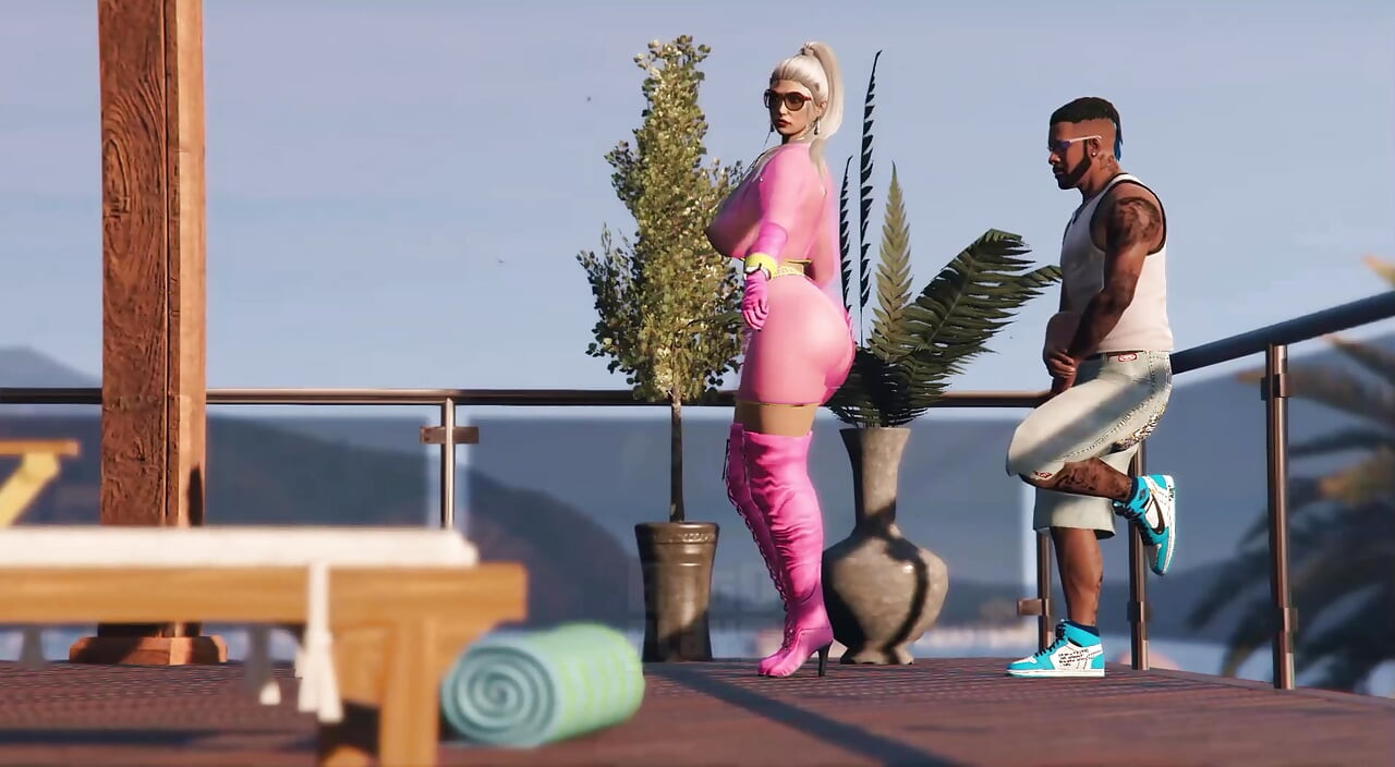 GTA 5 Franklin Hires Premium Lady in his Vinewood Mansion PART1