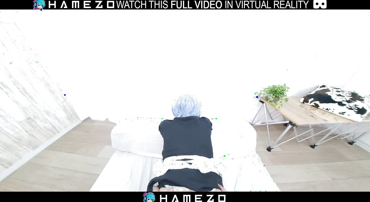 Japanese horny maid Cocoa Shirayuki had a hot fuck,in VR.