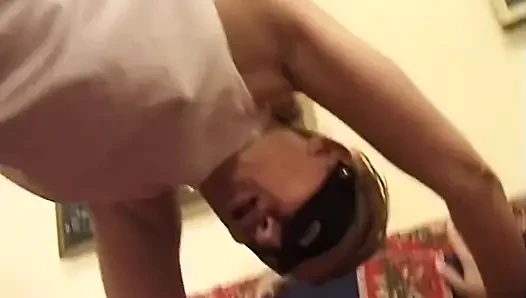 Blindfolded MILF Dripping Wet From Intense Fingering and Facesitting