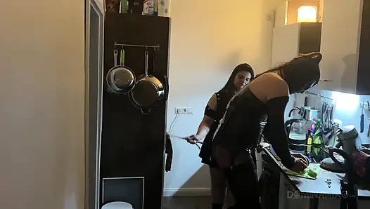 Kitchen Fisting Frenzy - Mature Sluts Stretched Wide Open