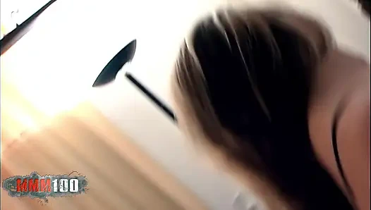 Priscilla Pratz Arjantinli sarışın büyük memeli sakso ve Macar adamla boşalma