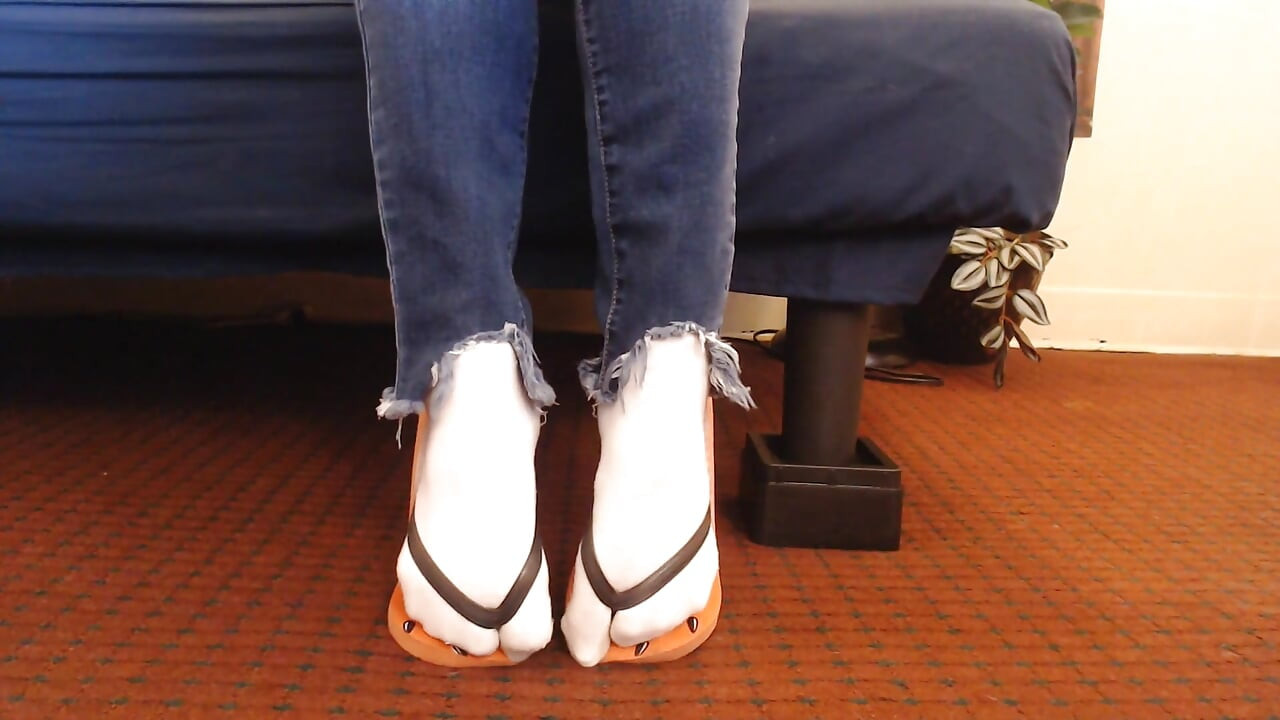 Watermelon Flip Flops White Ankle Socks