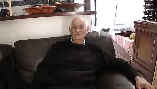 Two Grandpas Fuck a Young Girl - Porn Video