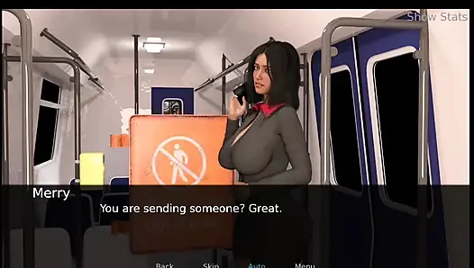 Project hot wife: Merry and ben got stuck in the elevator