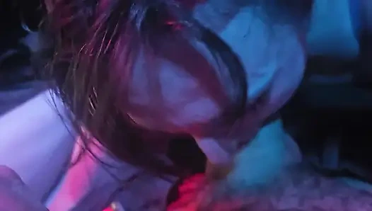 Delilah Gets Mouth Fucked by 2