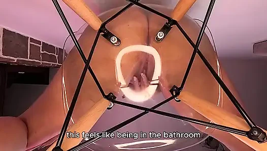 Golden Shower Glasss Sandalye