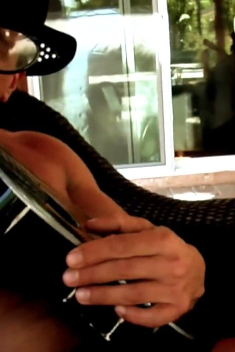 Blonde in Pink Fishnets Takes Two Cocks Hard
