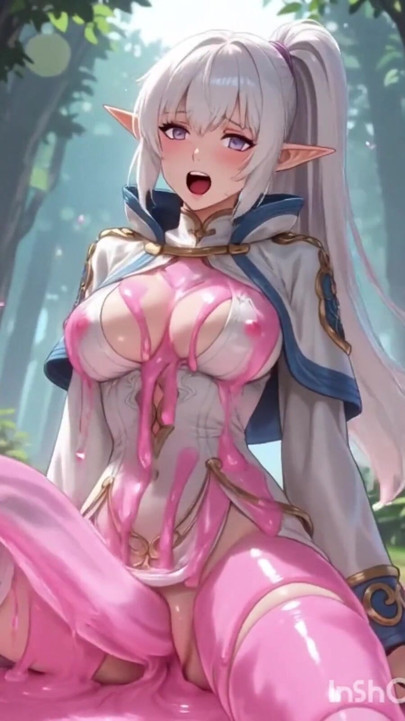 Elfo de cabelos brancos é fodido por lodo rosa | Clipe 2