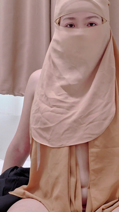 POV: Hijabi Girl Sensual Black Abaya Tease. | Clip 3