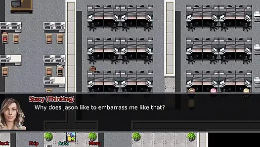 Ofis karısı #9: Stacy oyuncağıyla oynuyor