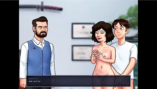 Summertime saga - Eva hat ihr baby ... Johannes fickte Maria, während tony da war