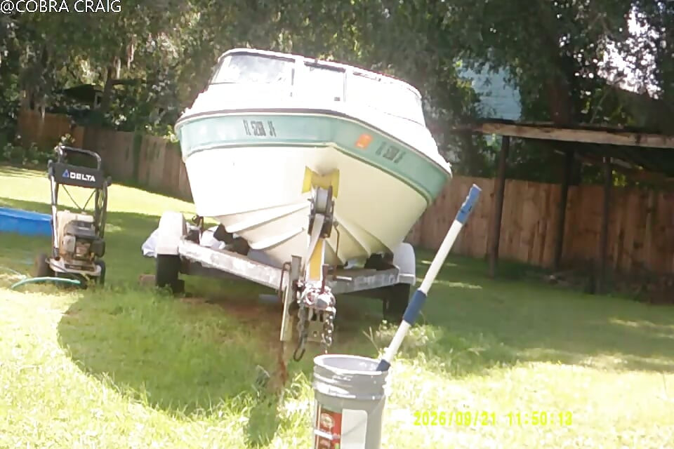 9-21-26 COBRA STARTS THE BOAT THE WHOLE TIME BIT CH ING THE LADY NEXT DOOR IS A HI IQ MORON AND THE LOVE BUGS.