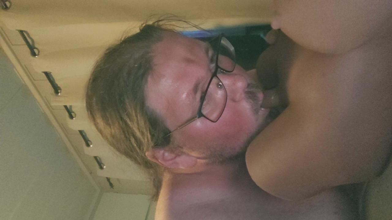 sucking my horny trans woman's cock