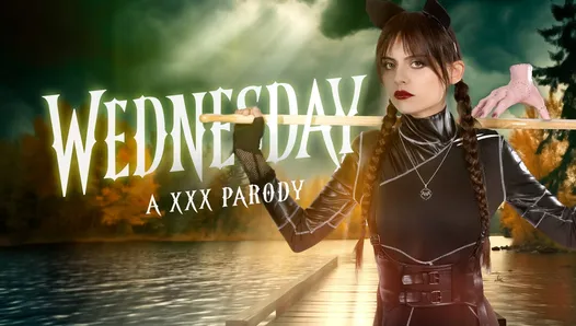 VRCOSPLAYX - Angel Windell dans le rôle de la petite amie gothique Wednesday Addams veut voir ce que vous pouvez faire, Normie