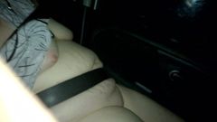 uk mlif naked in the car at night