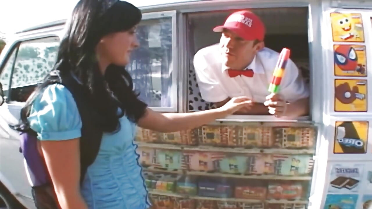 Sexy Ice Cream Scene-2_hot Brunette Teen with a Big Ass Fucked by the Ice Cream Man