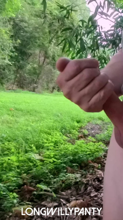 Amateur stright uncut cock in public