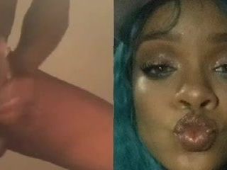 Un mec casse une grosse bite pour Rihanna