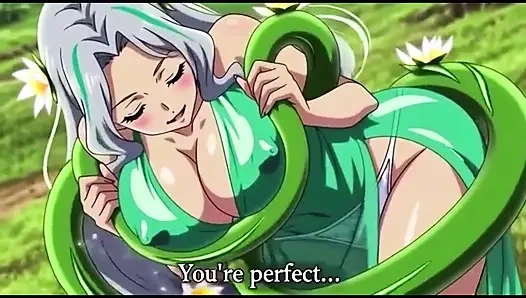 Sensual Forest Fantasy Vines Squeeze Her Big Boobs and Hips