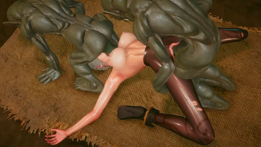 Intense Hardcore Sex: Nympho Slut Fucked by Goblins, Tight Pussy Gaping, Hot Ass Stretched, Dripping Cum