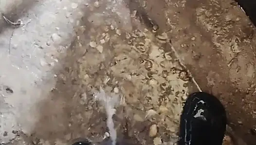 Masturbating in the bathroom
