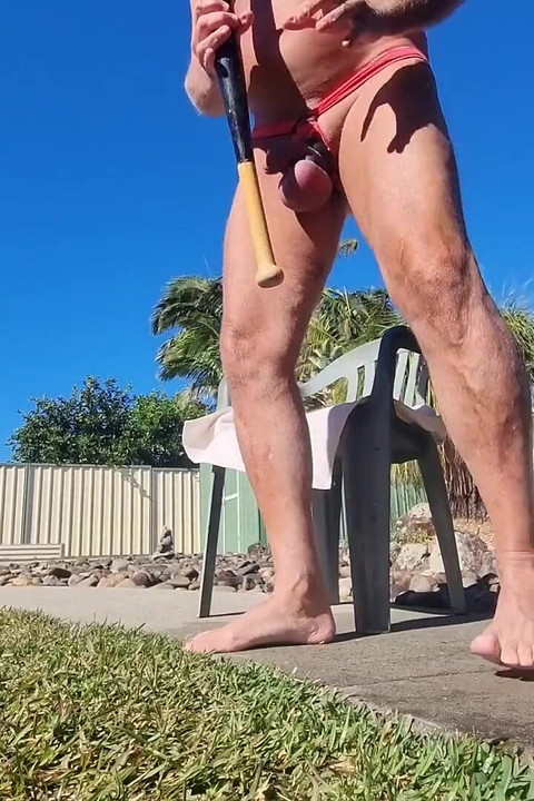 Merged Videos of Masturbating Outside