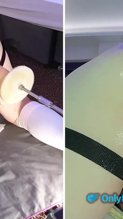 Close up anal dildo fucking for sexy British MILF Essex Girl Lisa | Clip 1