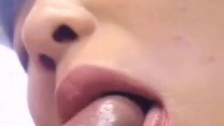 Asian Girl Marie blowjob and cum in mouth