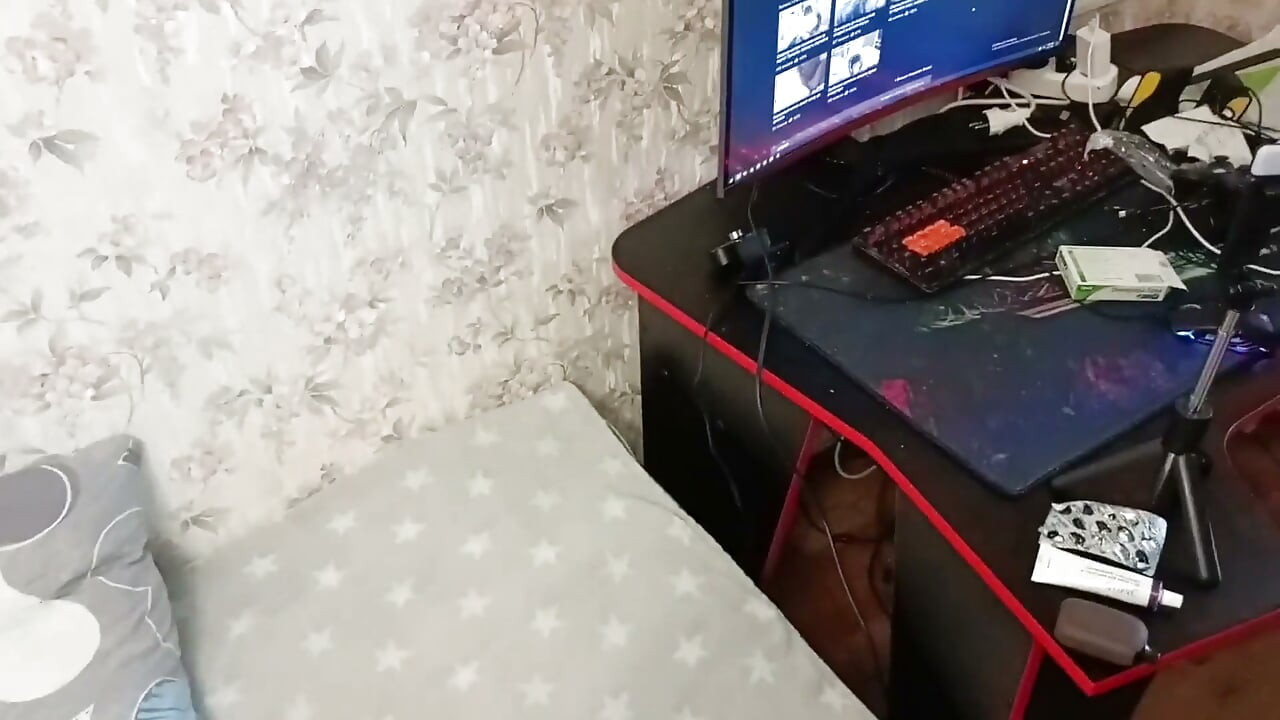Stepsister Talks on the Phone with Her Boyfriend While I'm Fucking Her