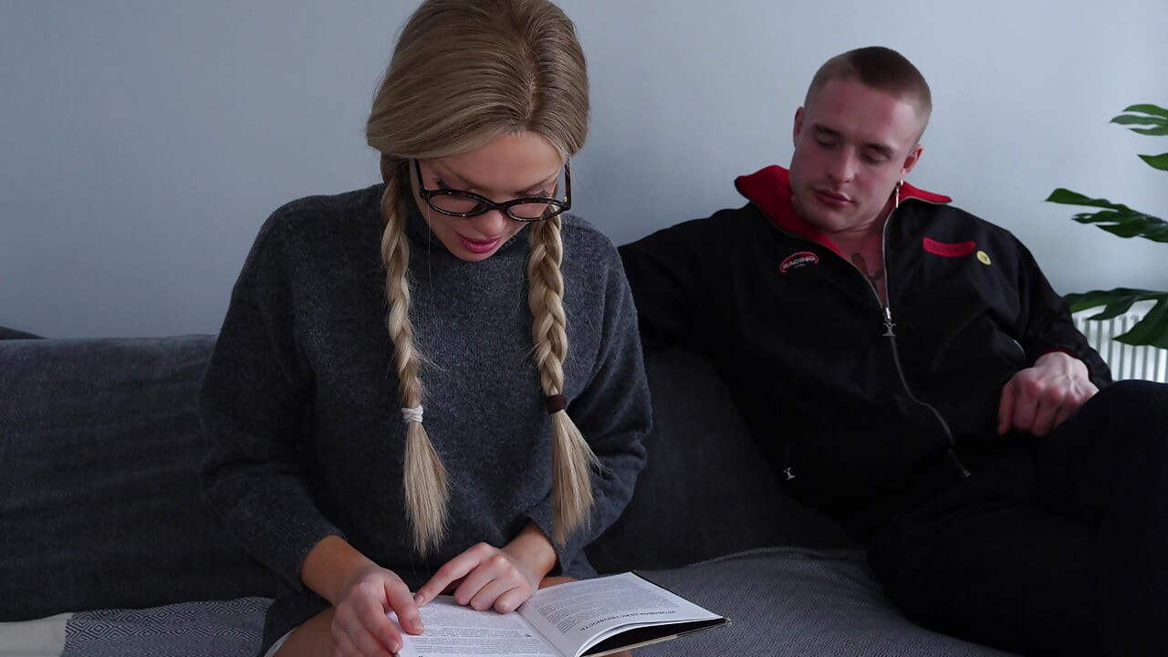 The Straight-a Student Got Fucked Hard and Came on Her Glasses.