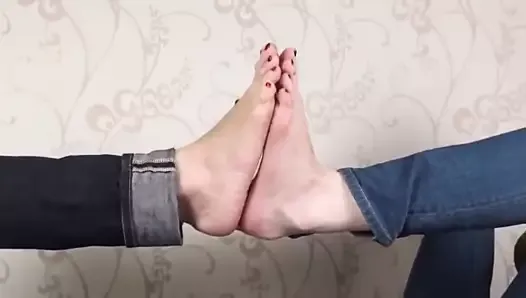 Big feet tickle