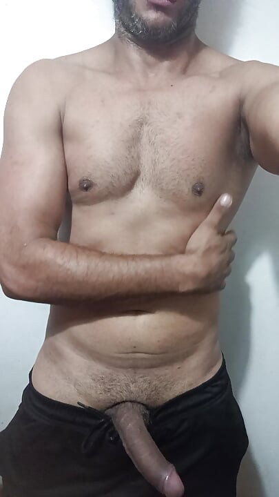 Young guy with a big dick films everything
