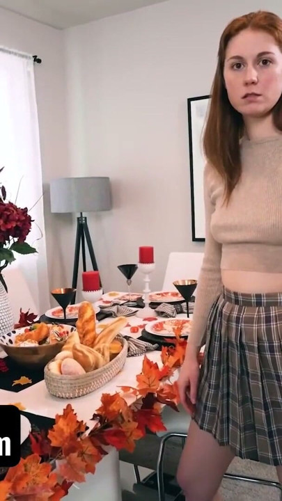 Two Bickering Horny Step Siblings Have To Share A Room During Thanksgiving - SisLovesMe | Clip 2