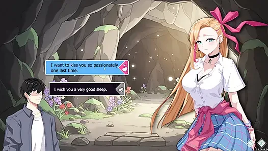 Happy student part 7! We got stuck in a cave and had a great sex outdoor!