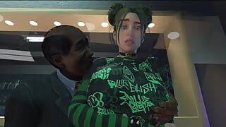 Billie Eilish addicted to hard sex, eating a big cock! (HUGE COCK in her Wet and Creamy PUSSY)